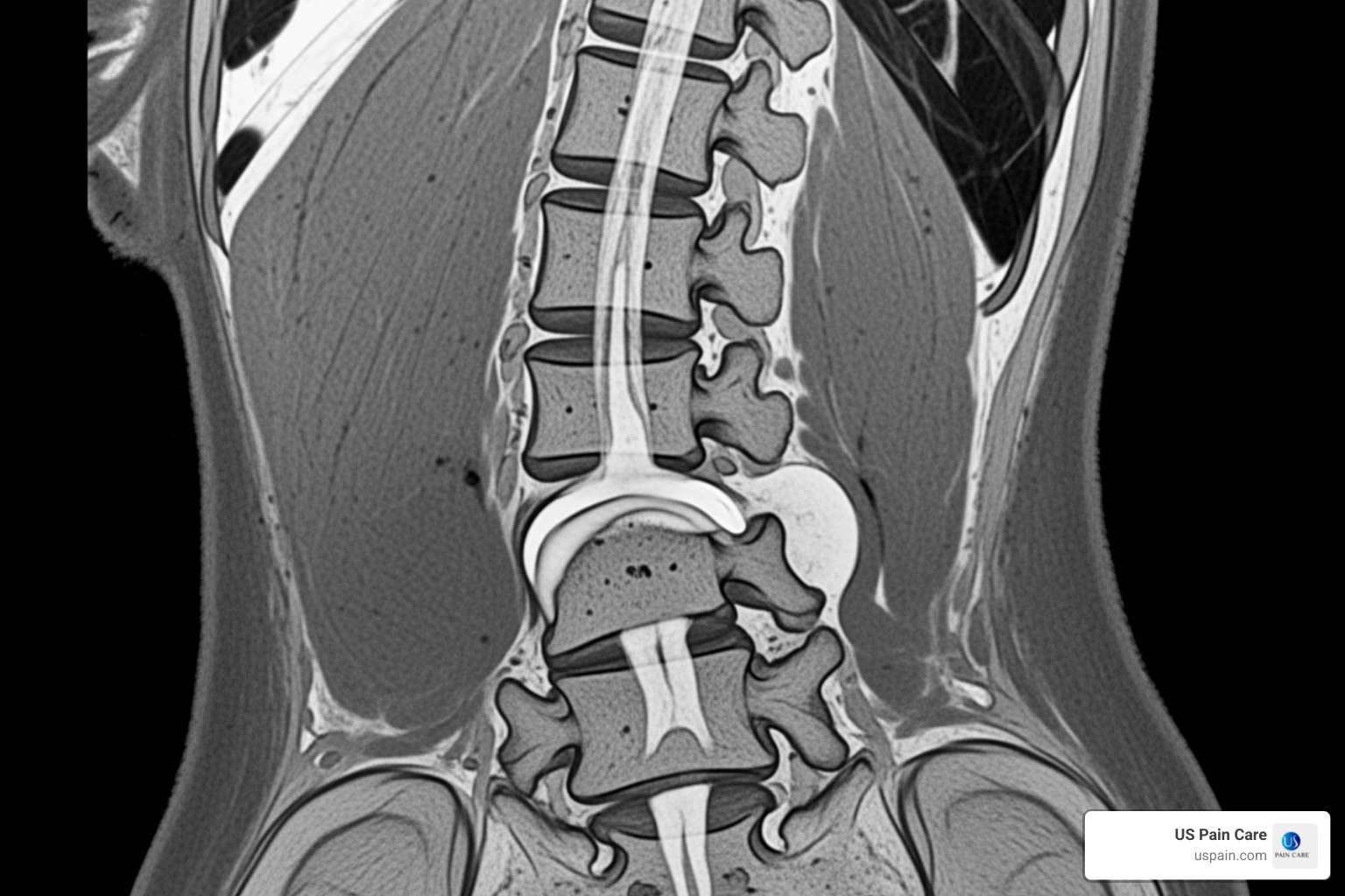 MRI scan showing a herniated disc - herniation MRI scan showing a herniated disc - herniation