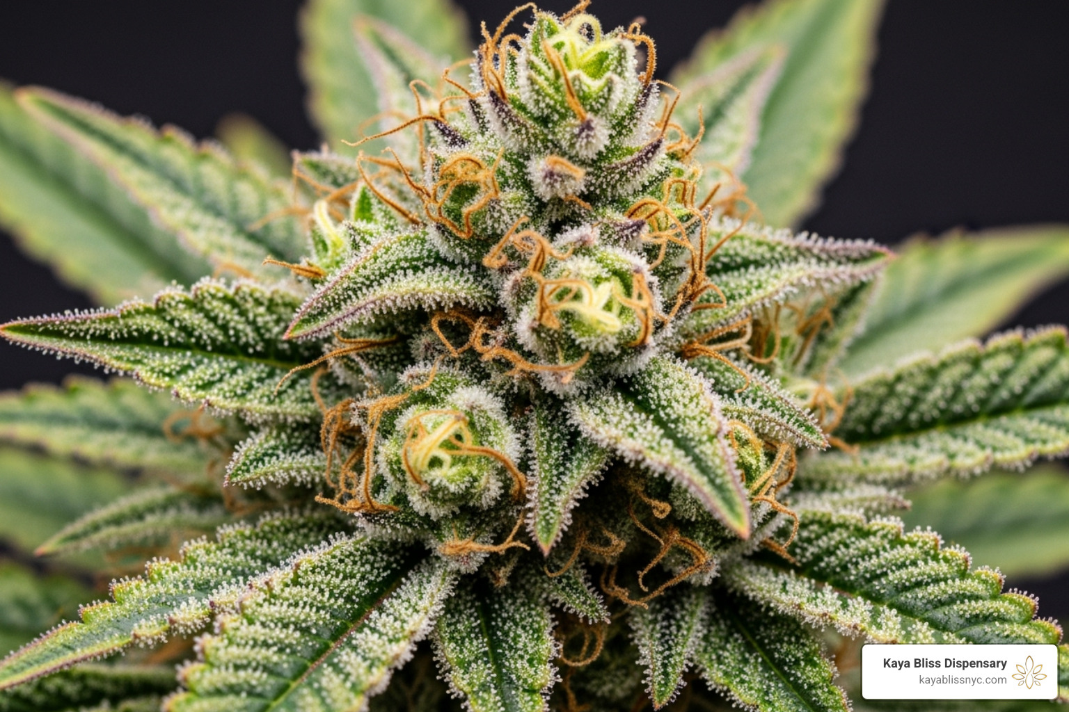 High-quality, New York-grown cannabis bud with visible trichomes - cannabis for creativity
