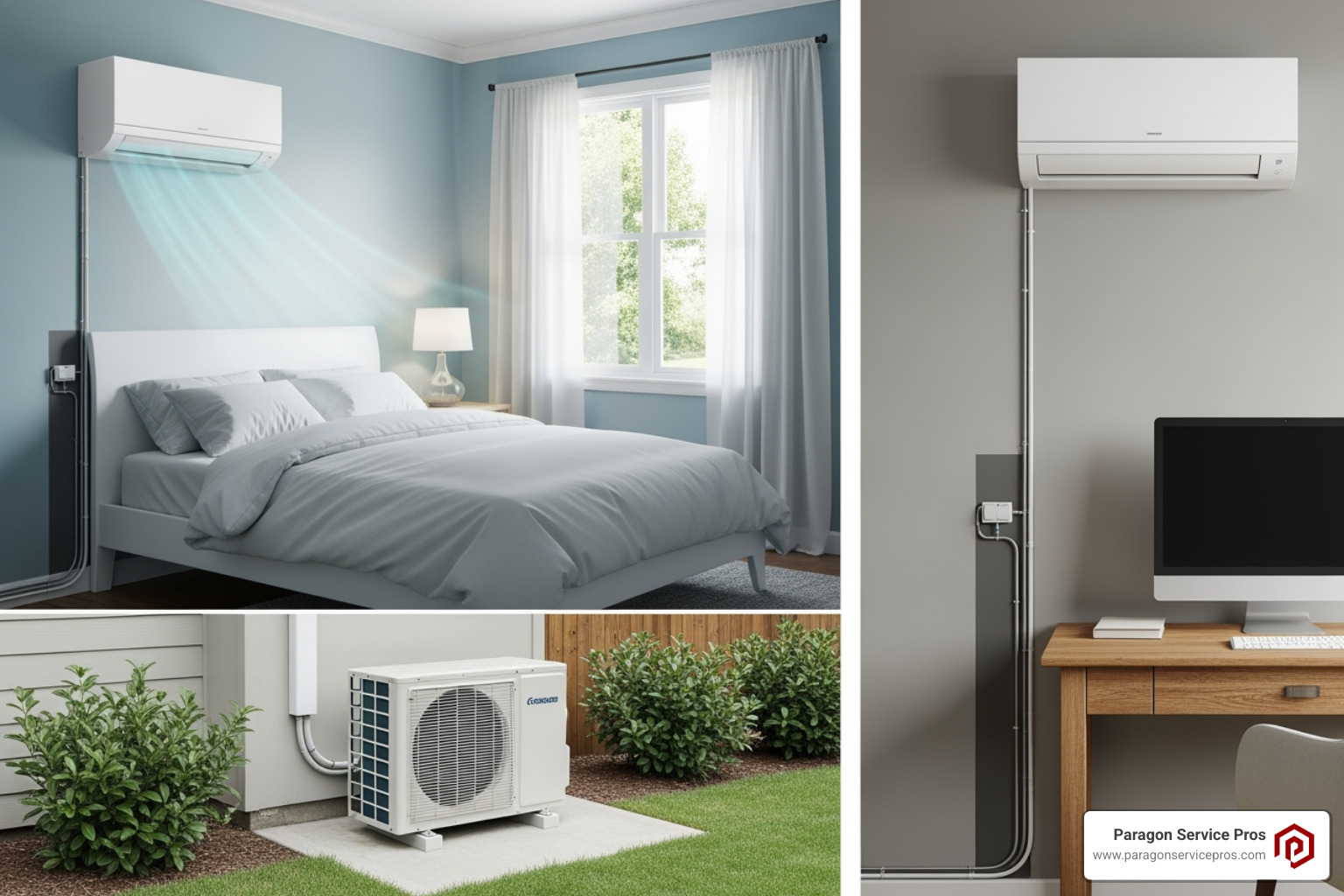 multi-zone ductless system with indoor units in a bedroom and a home office - ductless ac replacement gilbert multi-zone ductless system with indoor units in a bedroom and a home office - ductless ac replacement gilbert
