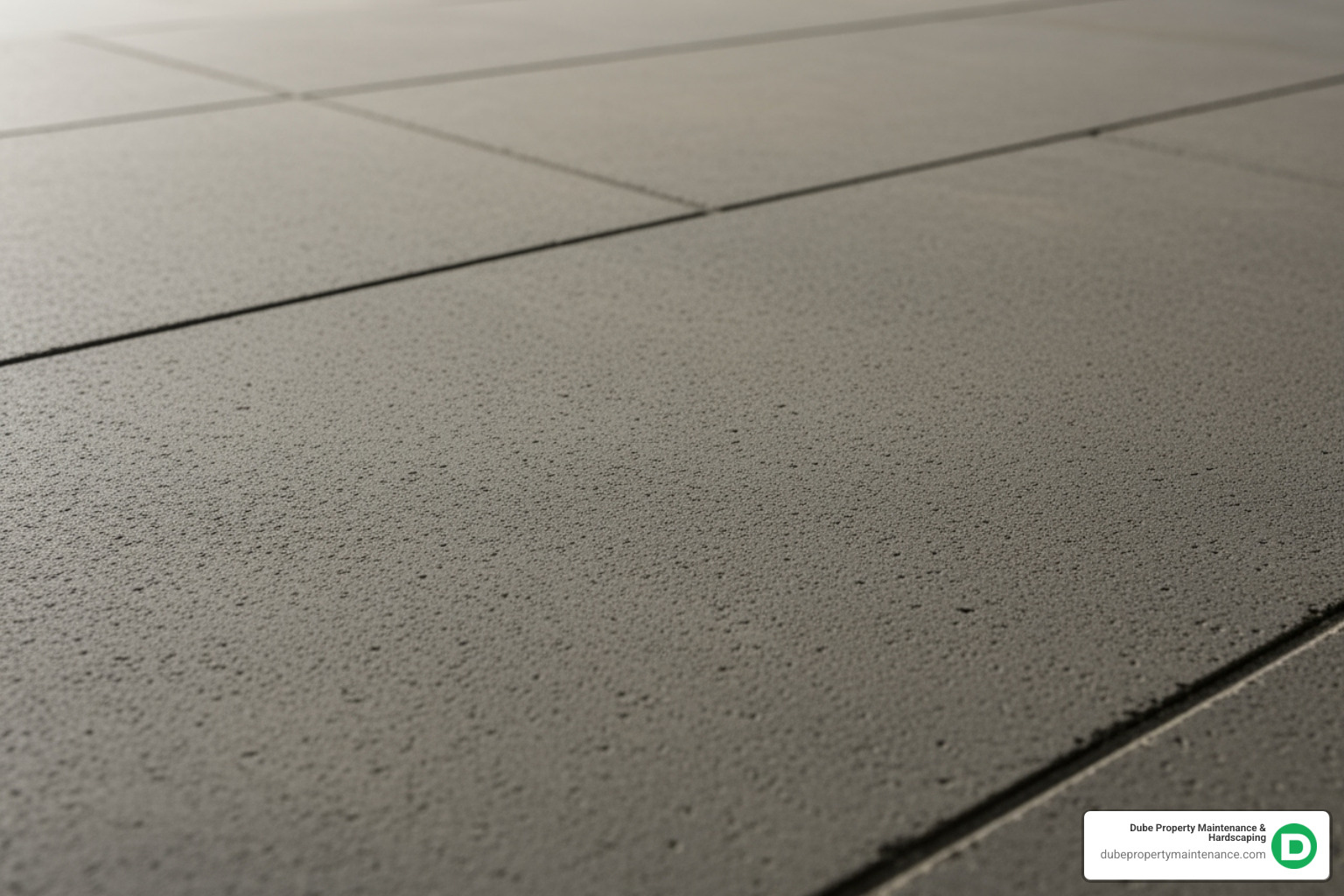 A close-up of a smooth, large-format paver texture - modern pavers