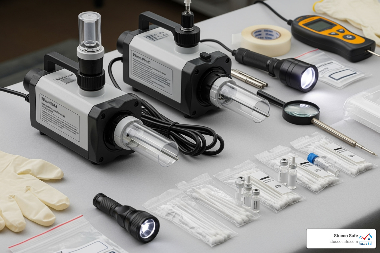 air sampling and surface swab kits - home inspector mold testing