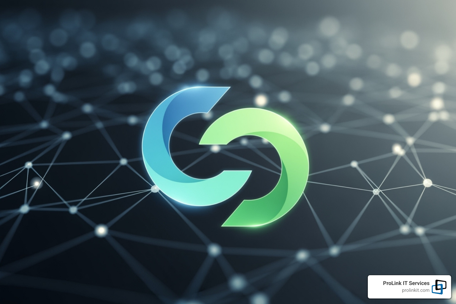 Image of the ProLink IT Services logo with a tagline "Your Trusted IT Partner" and a subtle background of digital lines connecting dots, symbolizing network and connectivity - it outsourcing salt lake city