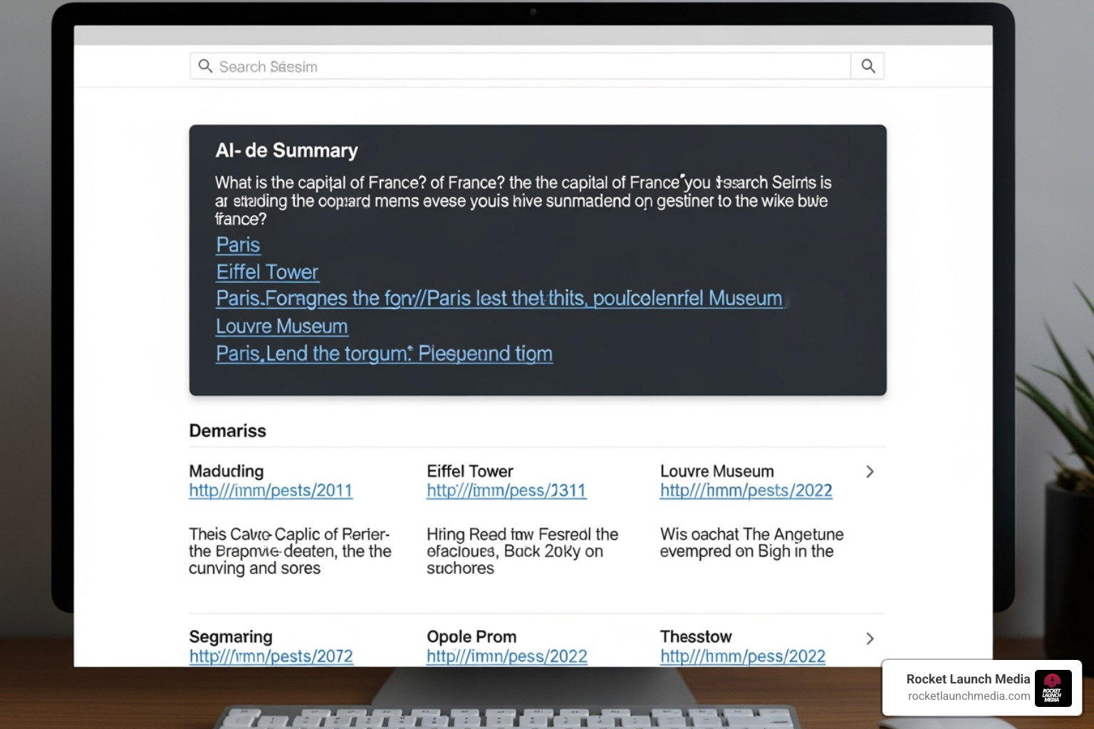 AI Overview with source links highlighted - showing up in AI overviews
