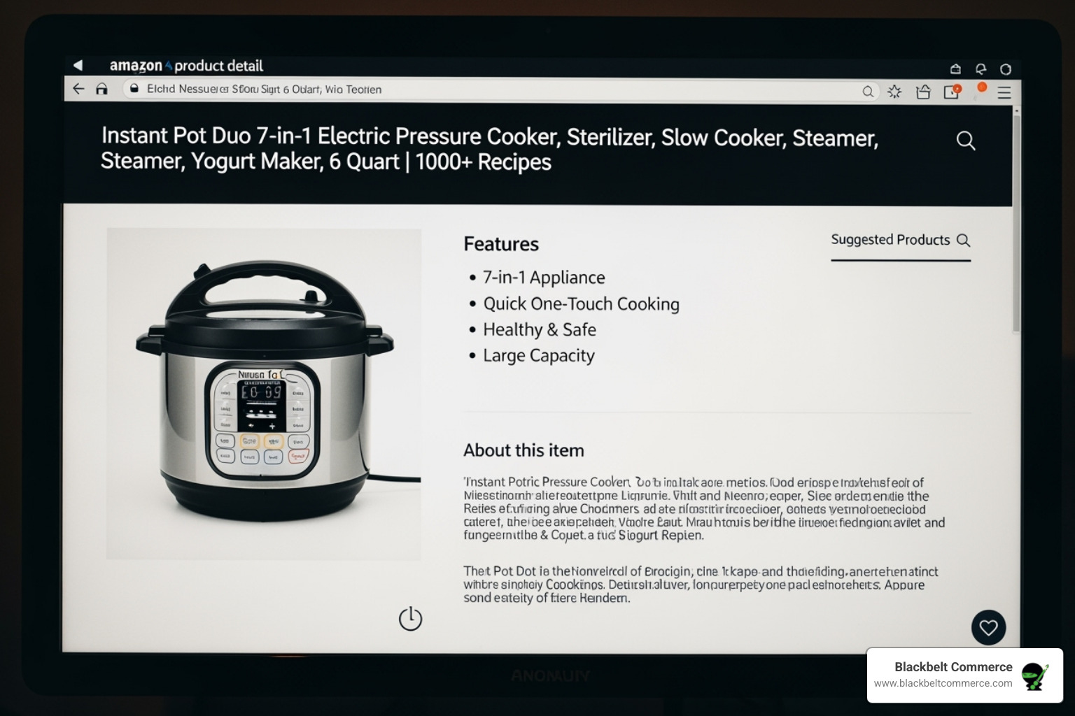 An Amazon product detail page highlighting key elements - How to sell products?