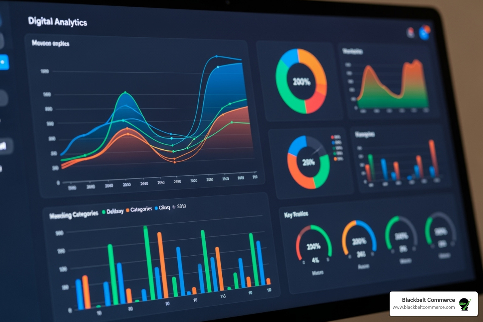 analytics dashboard showing key metrics - How to optimize site?