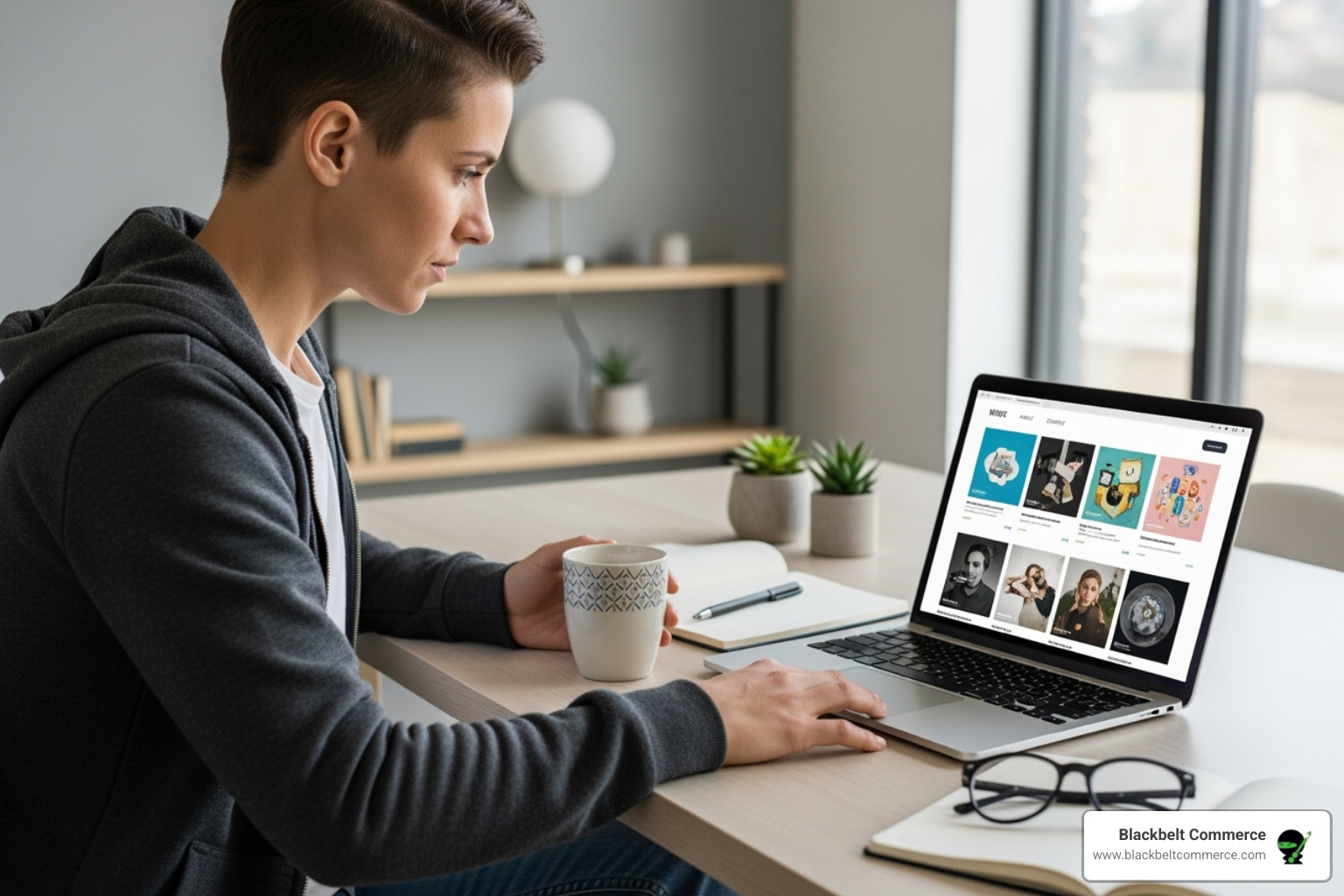 a person reviewing a company's portfolio on a laptop - ecommerce website development company near me a person reviewing a company's portfolio on a laptop - ecommerce website development company near me