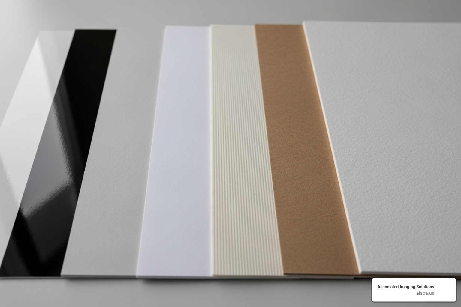 comparison of different paper types - color copies cost