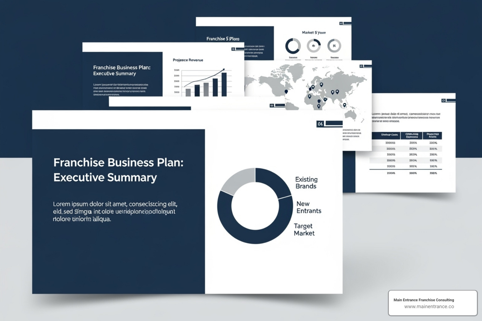 Sample Slide Deck Layout For A Franchise Plan - Franchise Business Plan Ppt Sample slide deck layout for a franchise plan - franchise business plan ppt