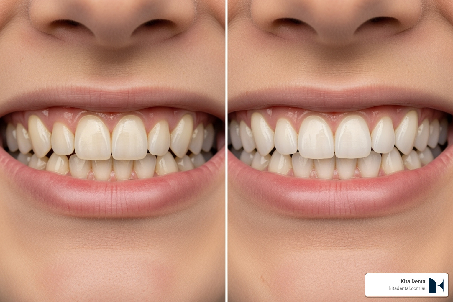 A stunning before-and-after comparison showcasing the transformative effect of porcelain veneers on a smile - mascot dental surgery A stunning before-and-after comparison showcasing the transformative effect of porcelain veneers on a smile - mascot dental surgery