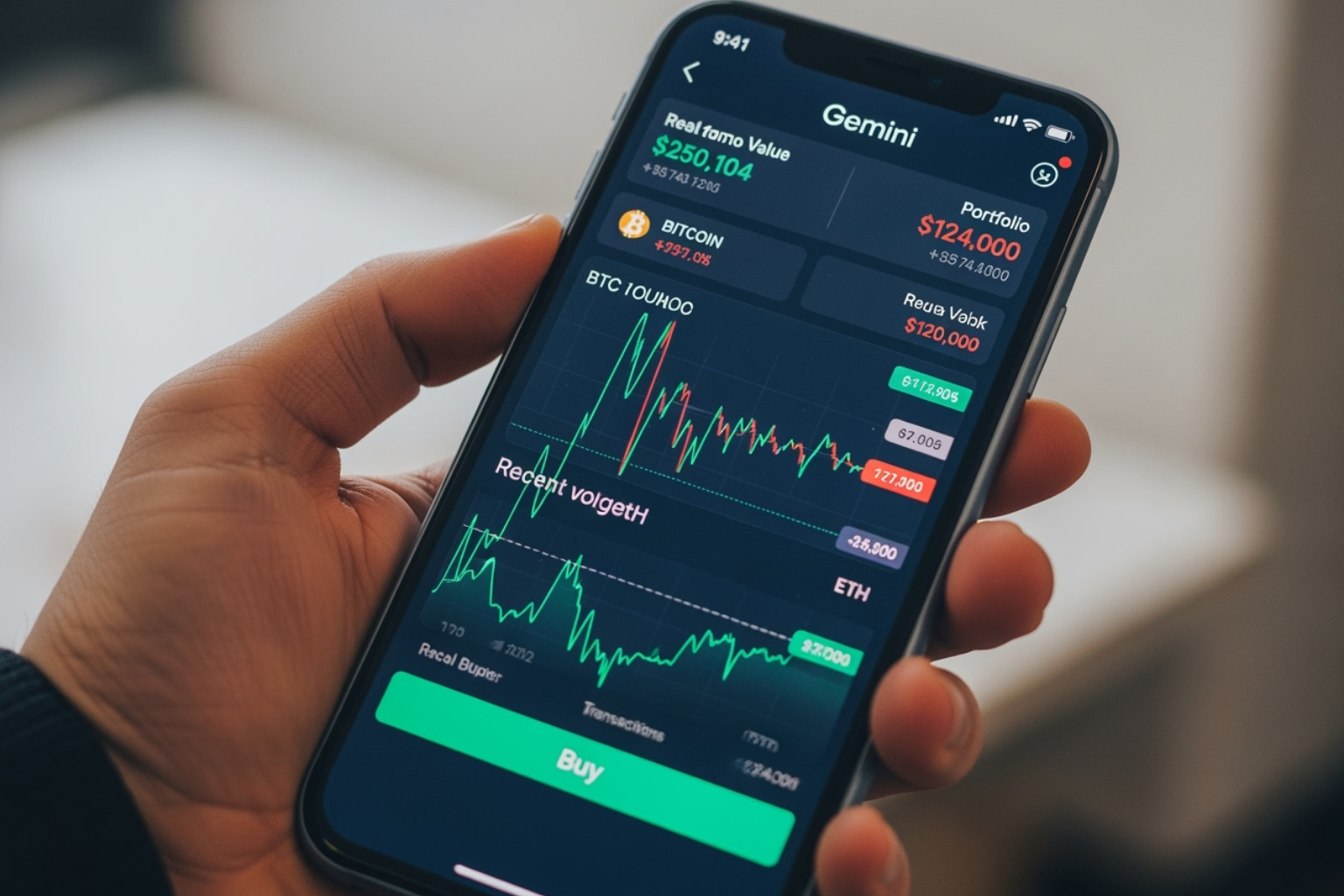 Gemini mobile app dashboard - crypto30x.com gemini