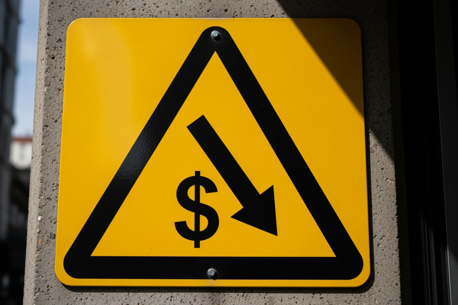 Warning sign representing financial risk - crypto30x.com asx