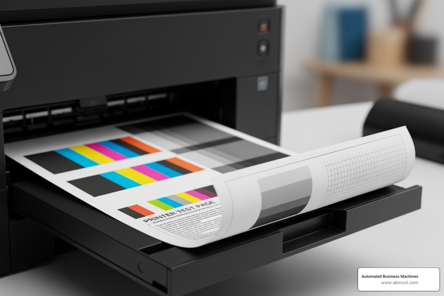 comparison of good test page with streaky, faded, and misaligned ones - how to make printer print test page
