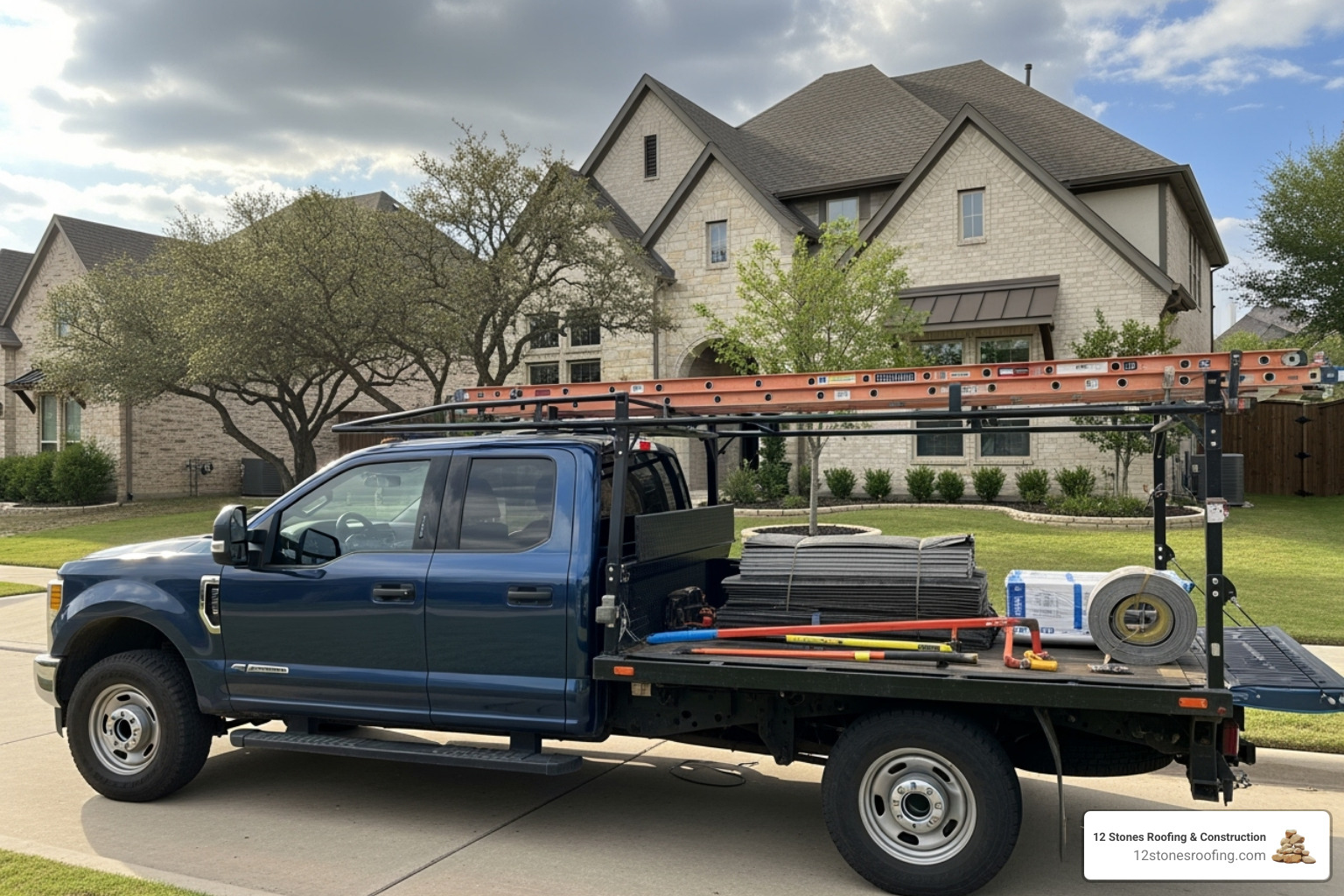 Fort Worth roofing company truck - fort worth tx roofer