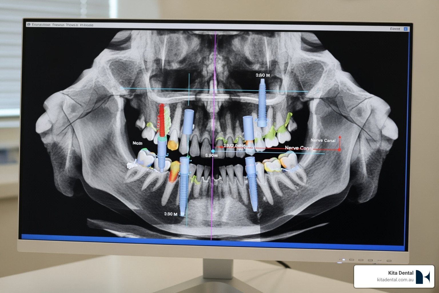 3D CBCT scan for dental implant planning - all-on-6 dental implants 3D CBCT scan for dental implant planning - all-on-6 dental implants