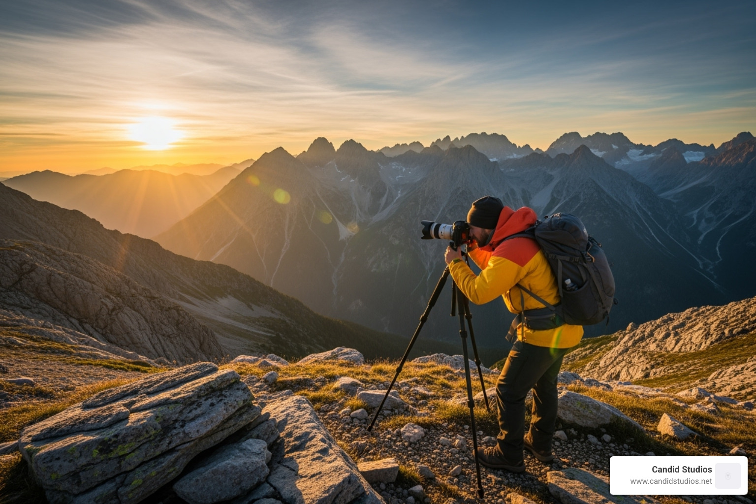photographer in action - breckenridge engagement photos