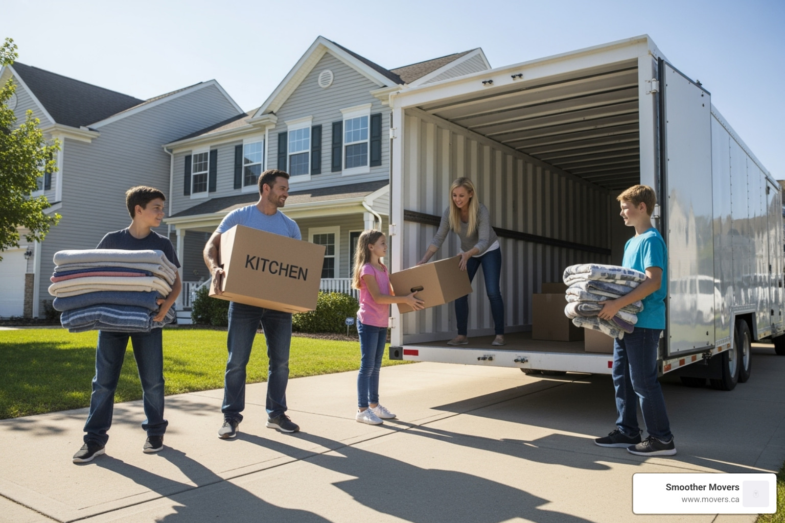 family using portable storage container - secure storage solutions