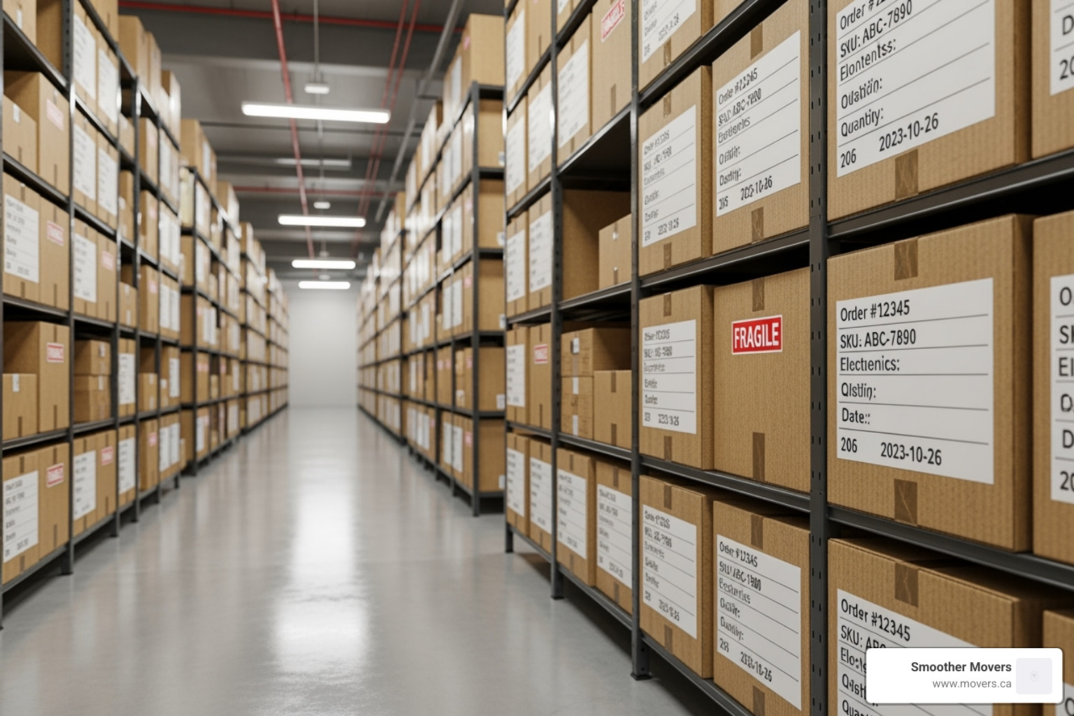 neatly packed and labeled boxes - secure storage solutions