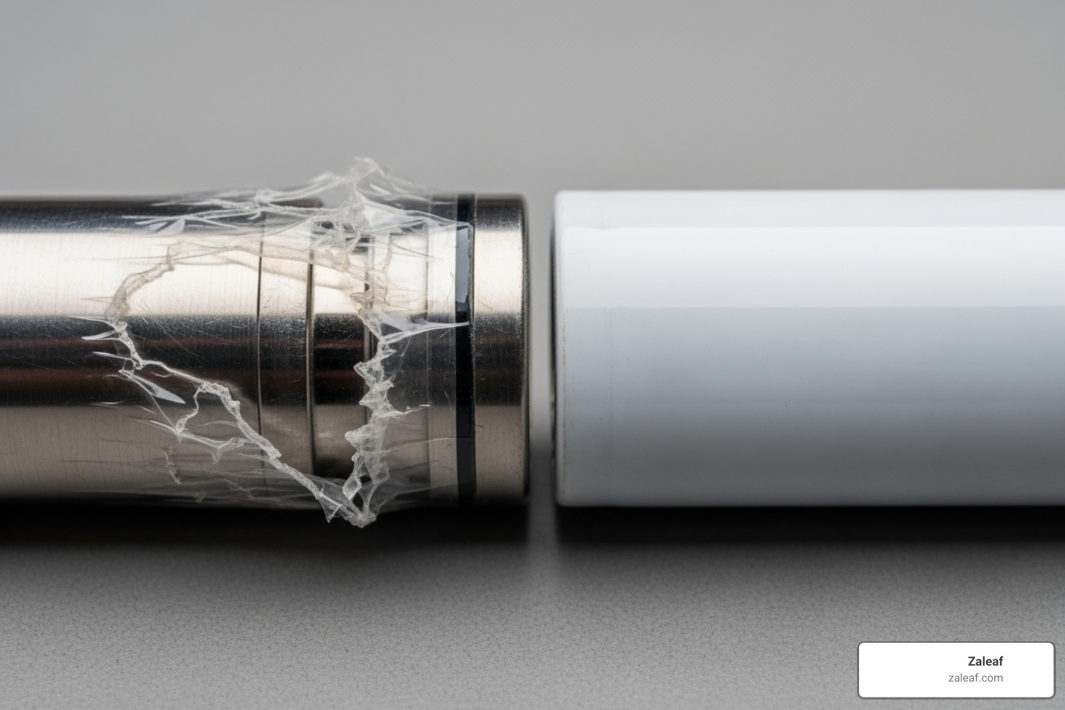 A damaged battery wrap vs. a new one - are all vape batteries the same
