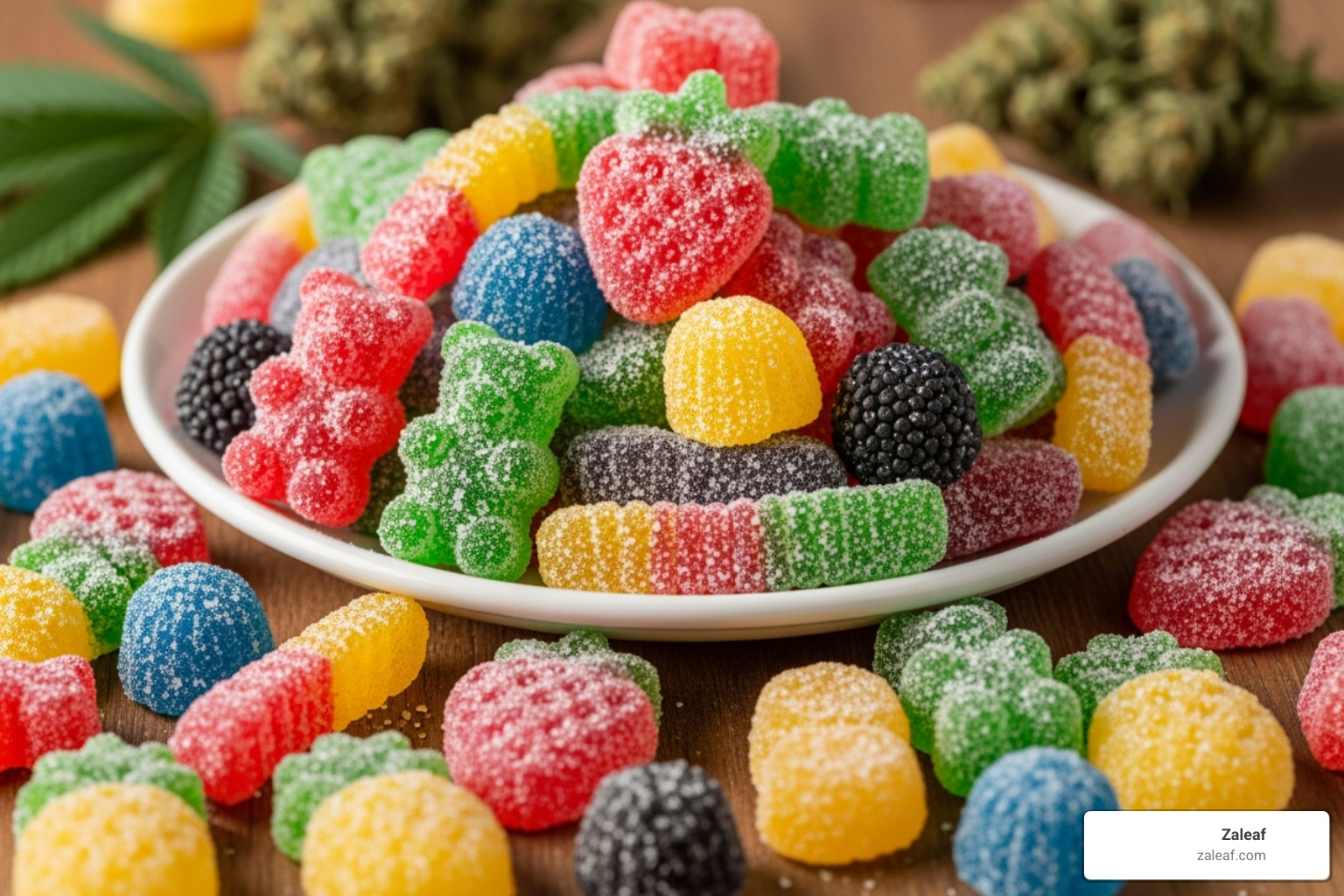 colorful THC gummies - form of many cannabis edibles