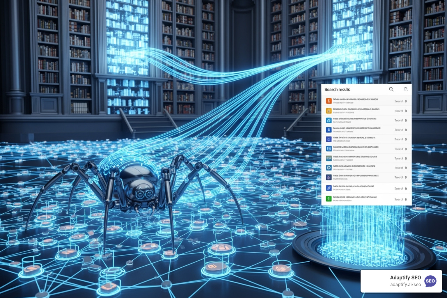 Flowchart showing the search engine process: Crawl > Index > Rank - seo what is it
