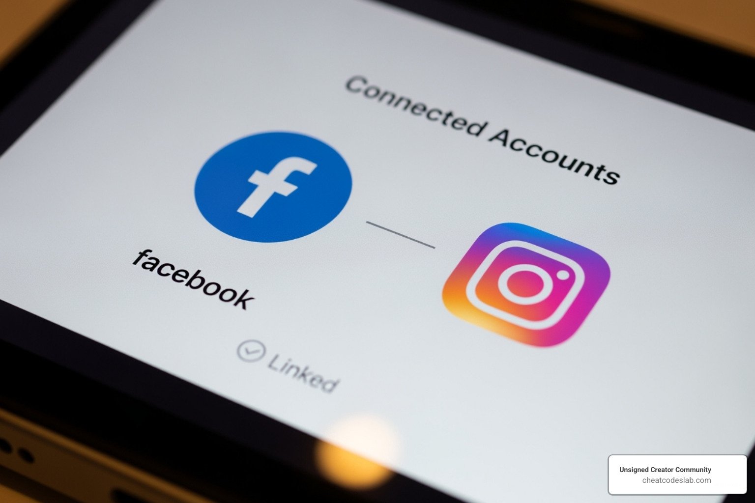 Meta Accounts Center interface showing linked Facebook and Instagram profiles - cross posting from facebook to instagram
