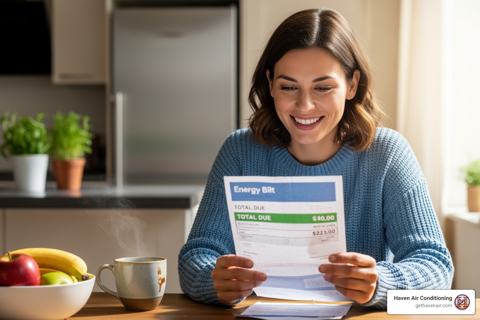 homeowner looking at their reduced energy bill - cost to install geothermal hvac homeowner looking at their reduced energy bill - cost to install geothermal hvac