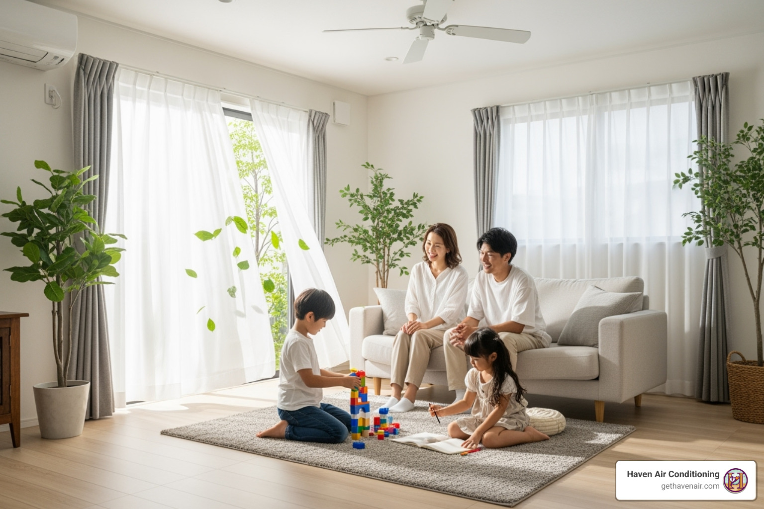 family in clean home - Air vent cleaning service family in clean home - Air vent cleaning service