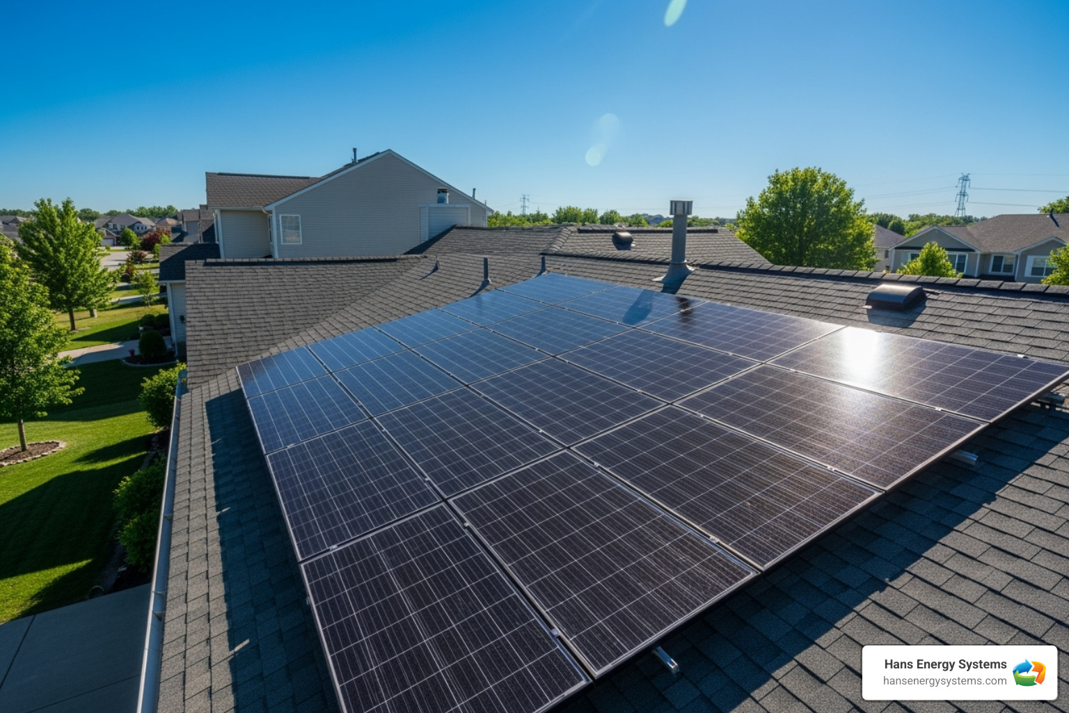 Rooftop solar panel installation - Green energy solutions