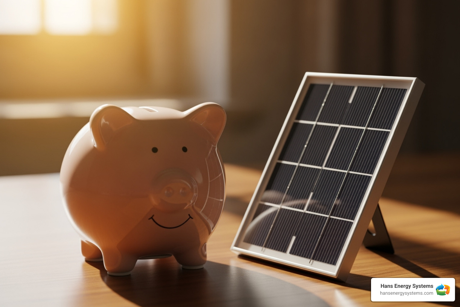 Piggy bank and solar panel - Solar installation Oceanside