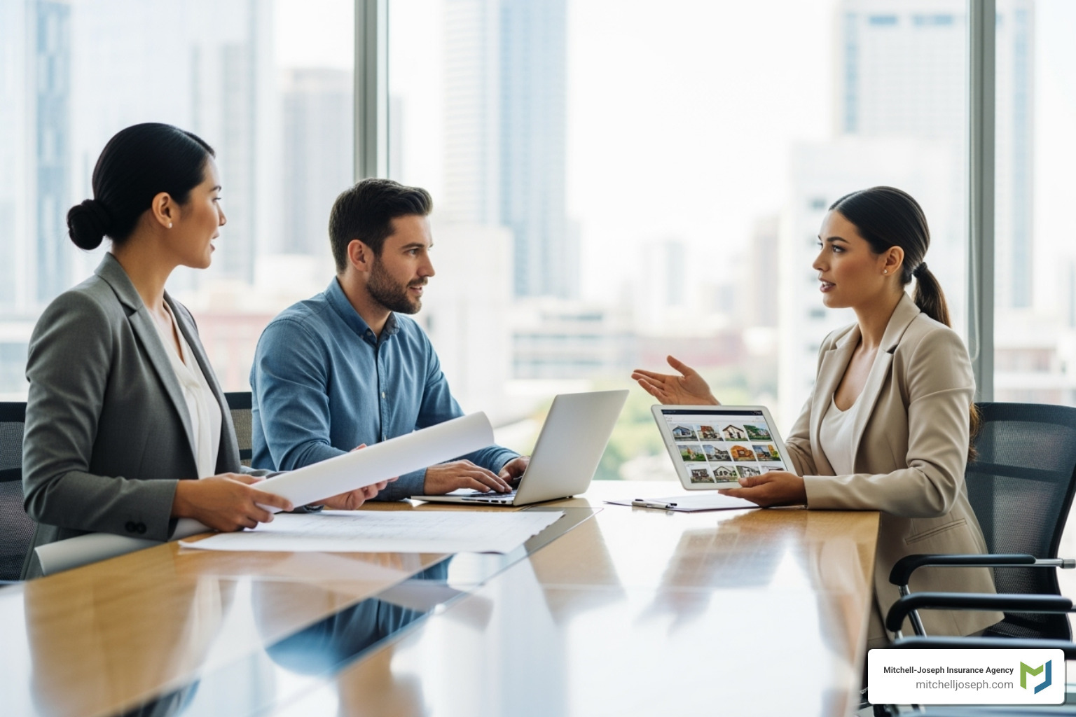 Diverse group of professionals like an architect, IT specialist, and real estate agent - errors omissions coverage