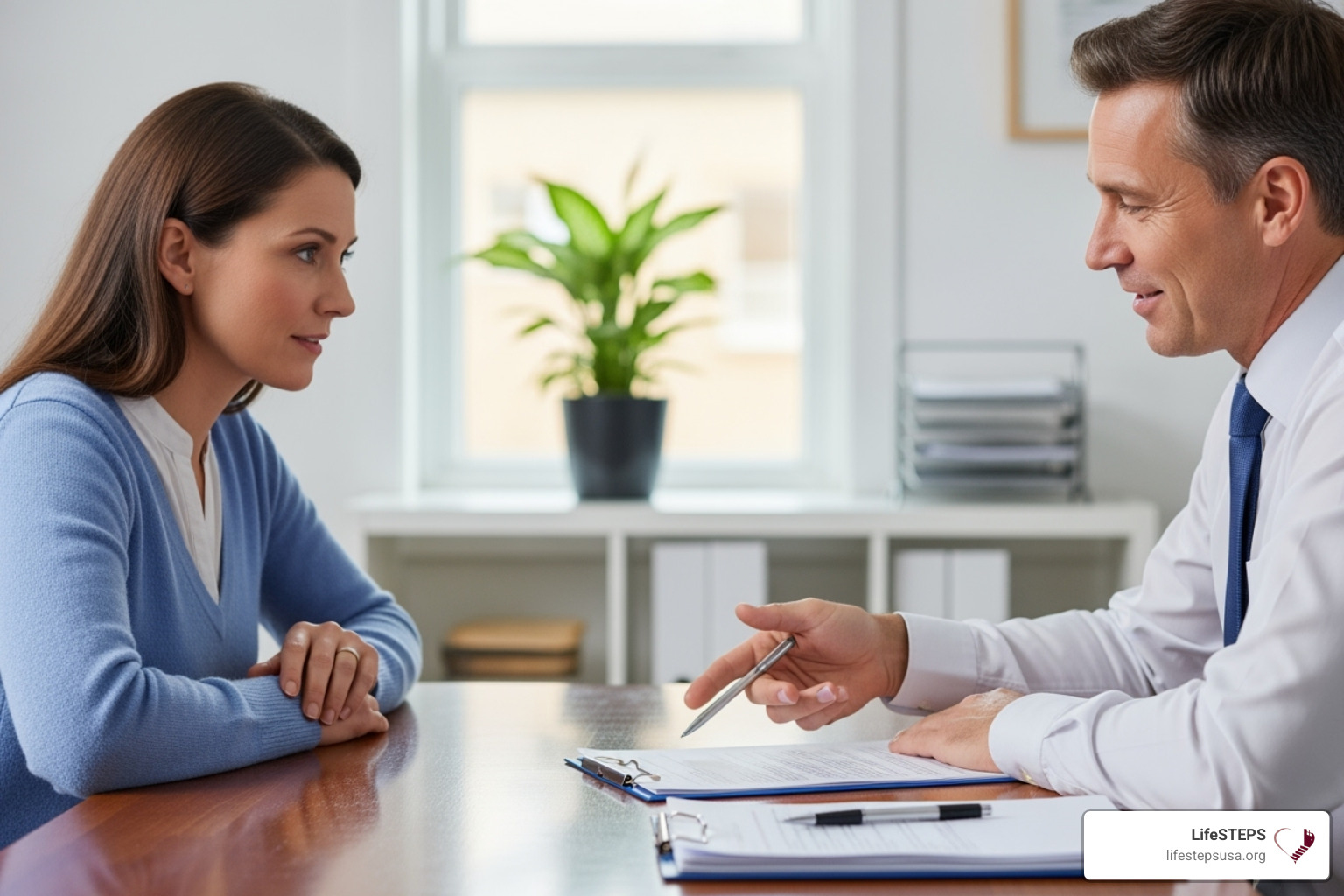 A family member having a consultation with a care coordinator - assisted home care thousand oaks