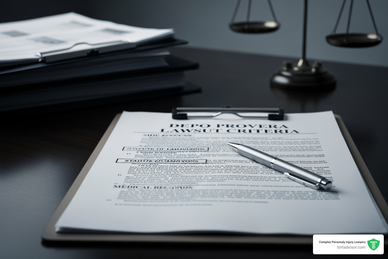 a document with a red "Denied" stamp - Depo Provera lawsuit criteria