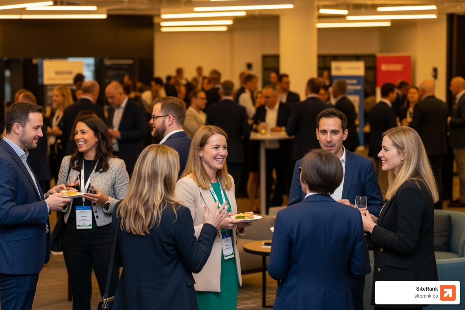 person networking at a local business event - local seo backlinks person networking at a local business event - local seo backlinks