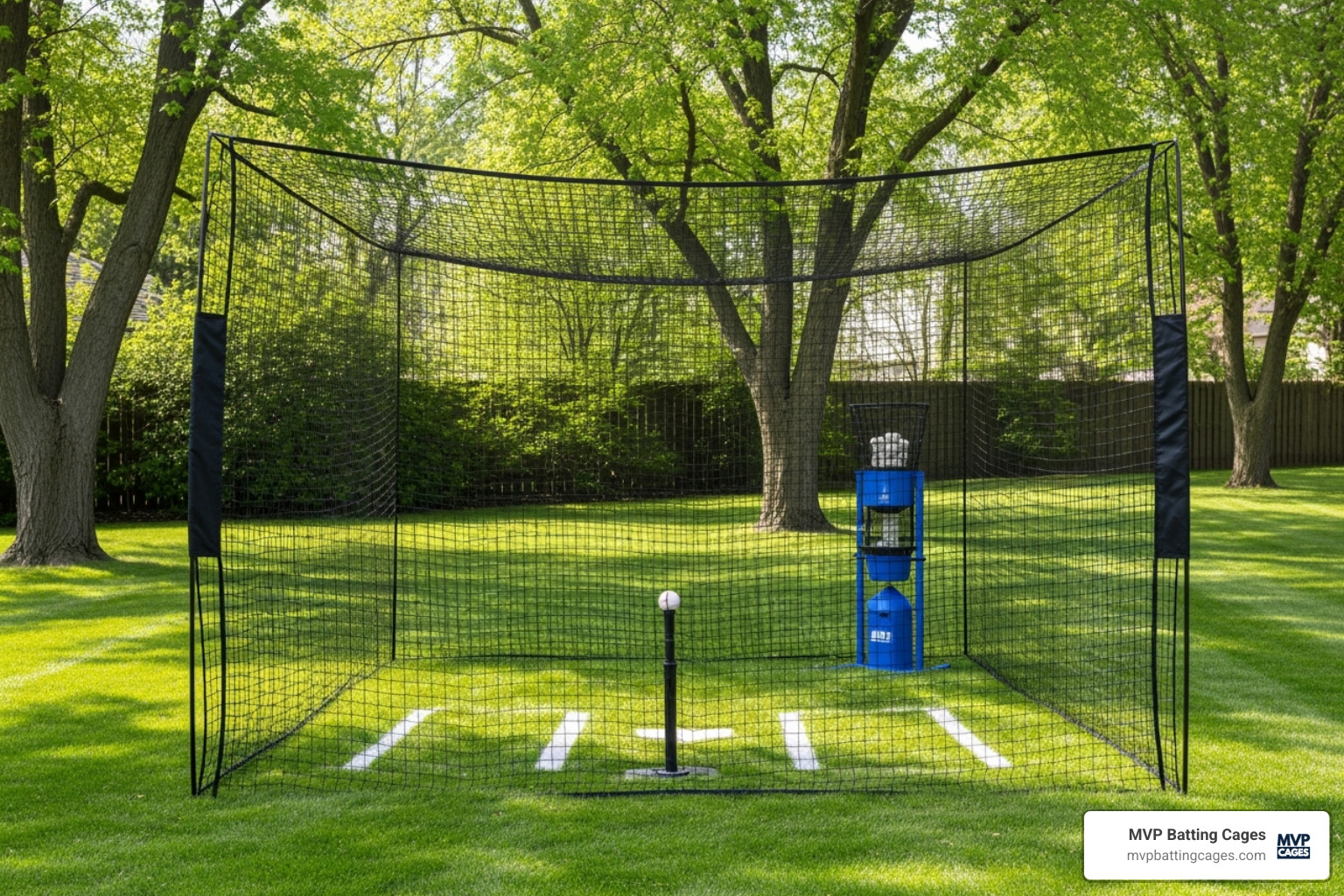 backyard batting cage setup - Kids batting cages