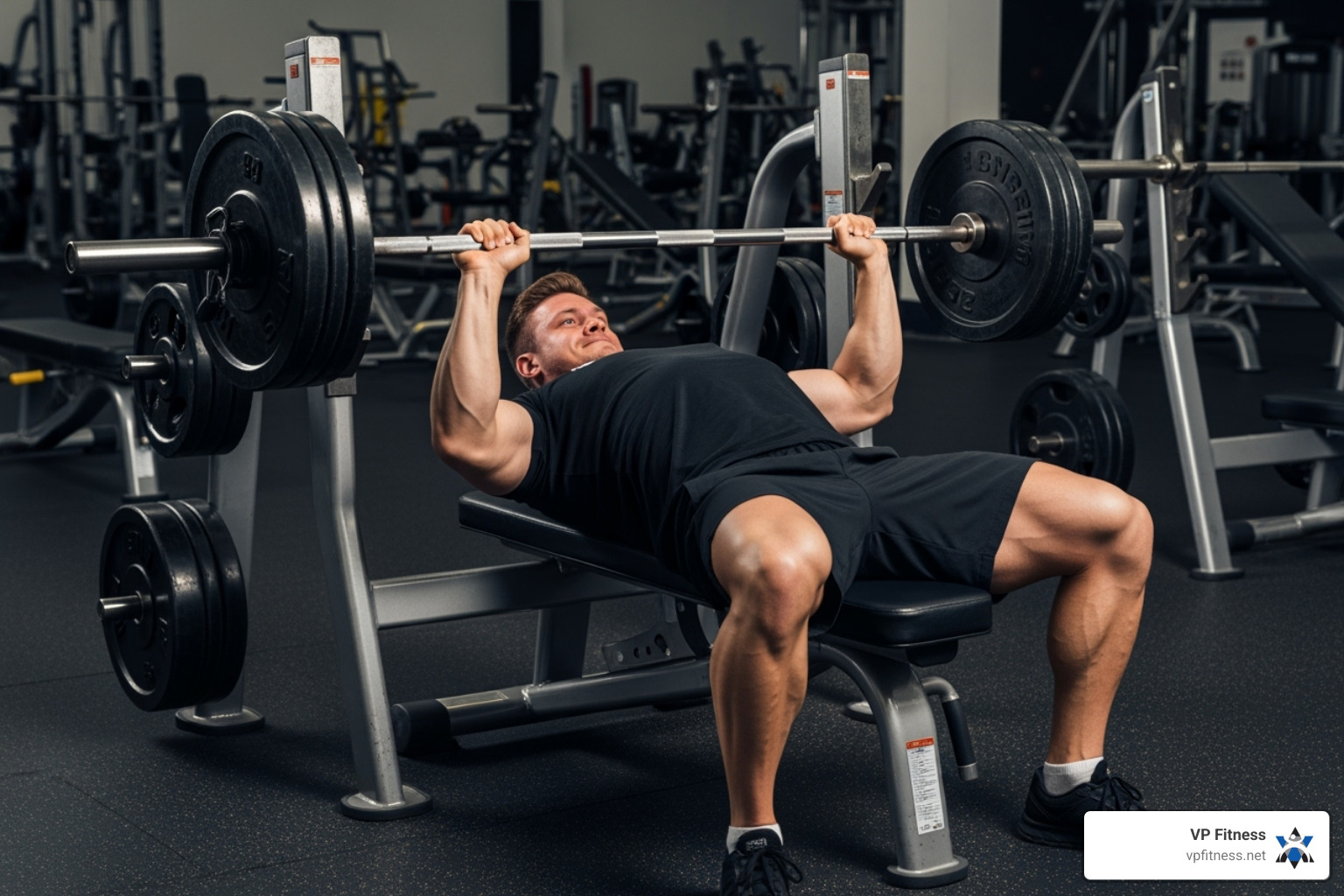 someone doing a bench press for an upper body day - Workout split routine someone doing a bench press for an upper body day - Workout split routine
