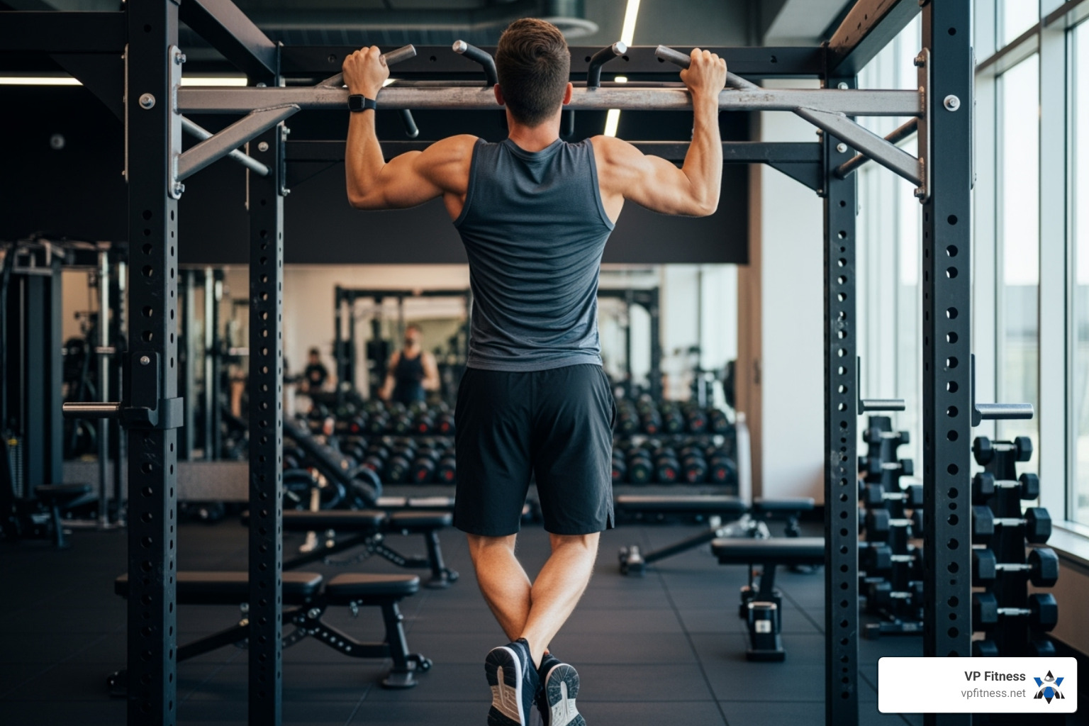 person doing a pull-up for a pull day - Workout split routine person doing a pull-up for a pull day - Workout split routine