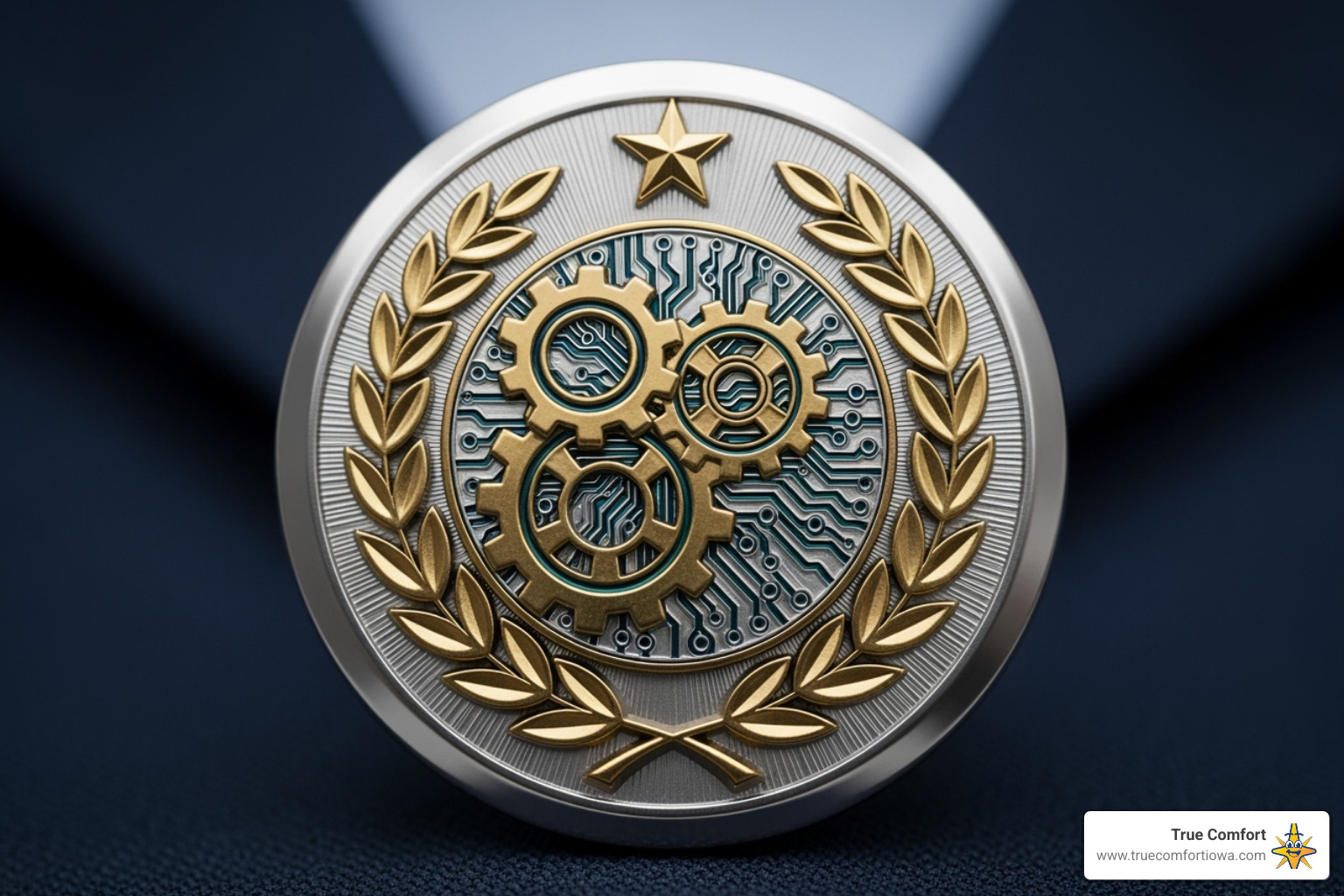 certified technician's badge or logo - duct cleaning des moines