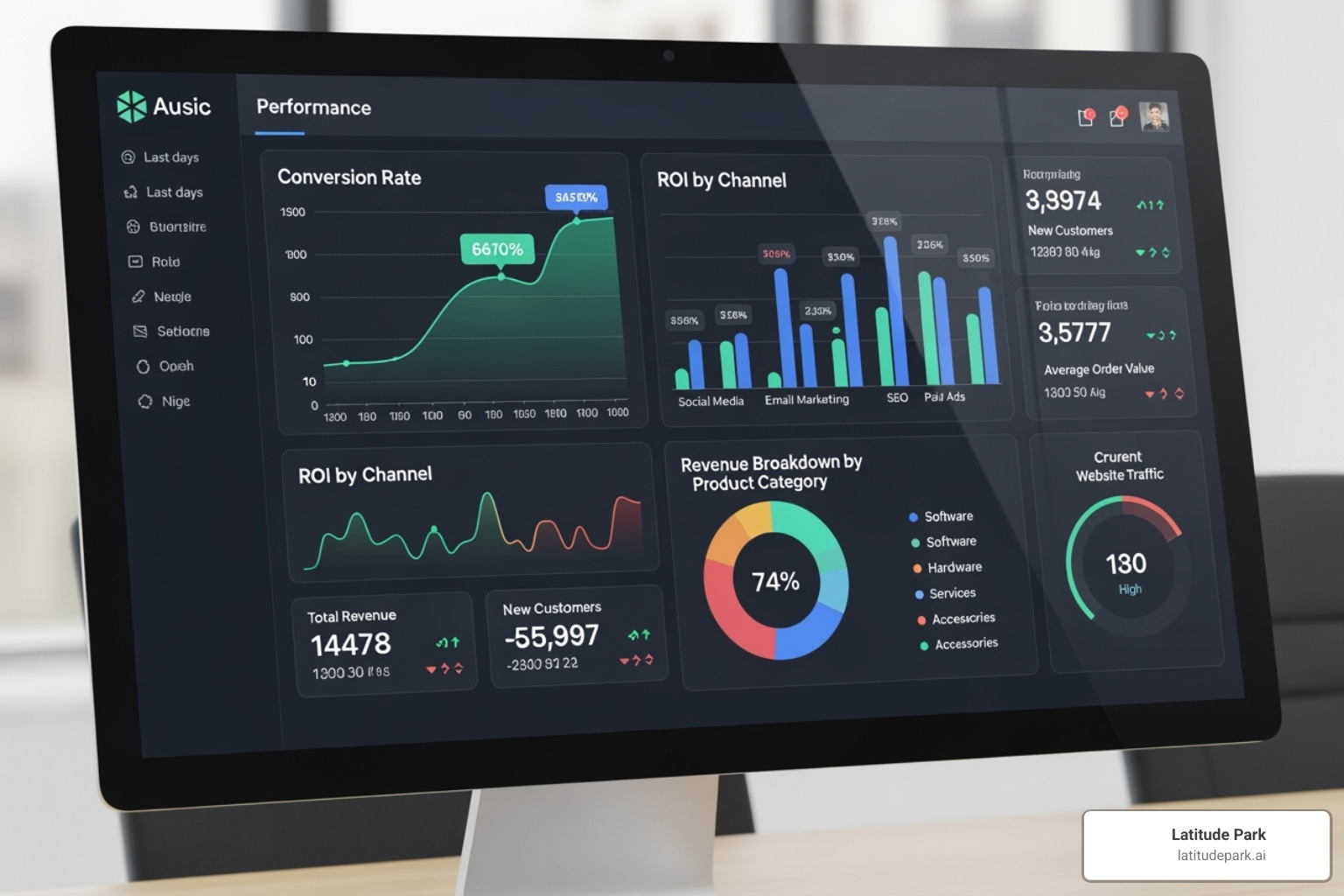 a dashboard showing conversion rates and ROI metrics - Ad creative best practices a dashboard showing conversion rates and ROI metrics - Ad creative best practices