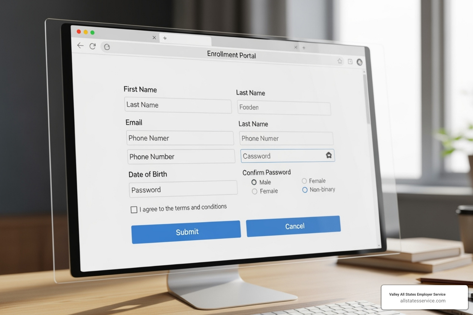 E-Verify enrollment portal screen - E-Verify onboarding process