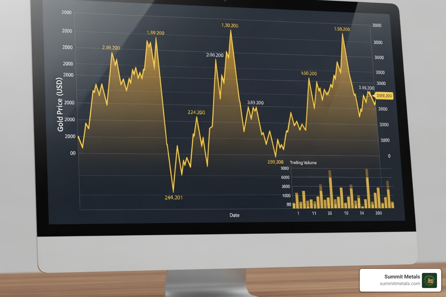 gold price chart - discount gold bullion