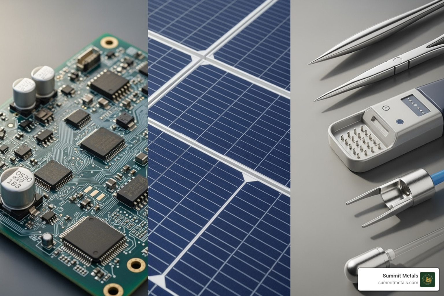 Silver's industrial uses in electronics, solar panels, and medical applications - Silver coins investment