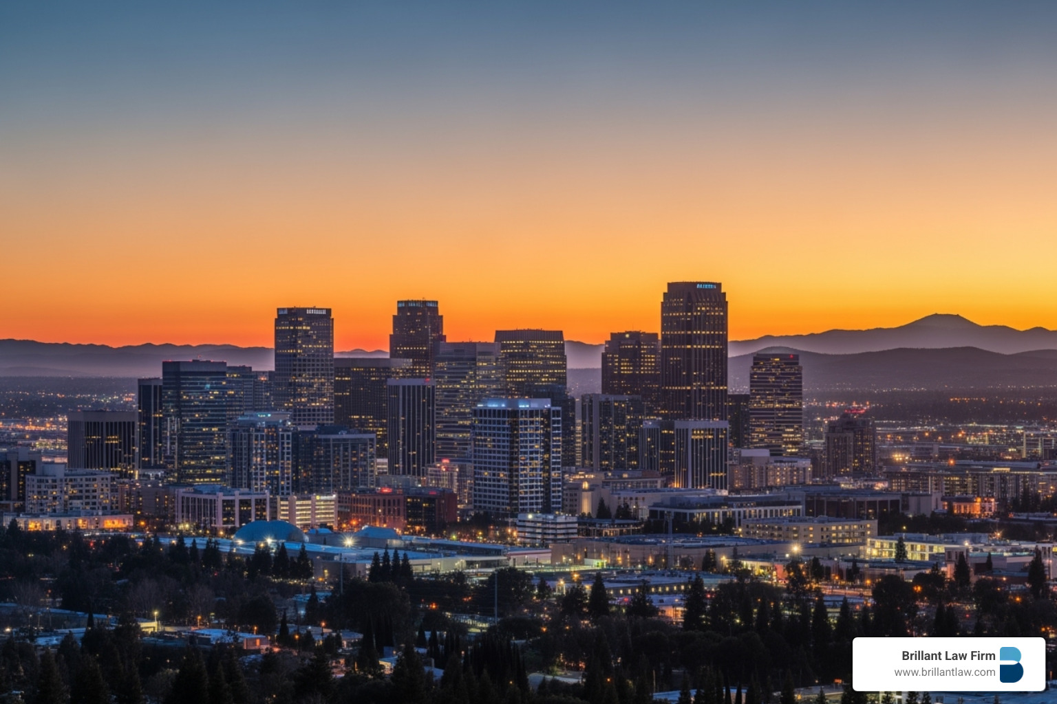 The skyline of Walnut Creek, California, a key area for state-specific tax planning.