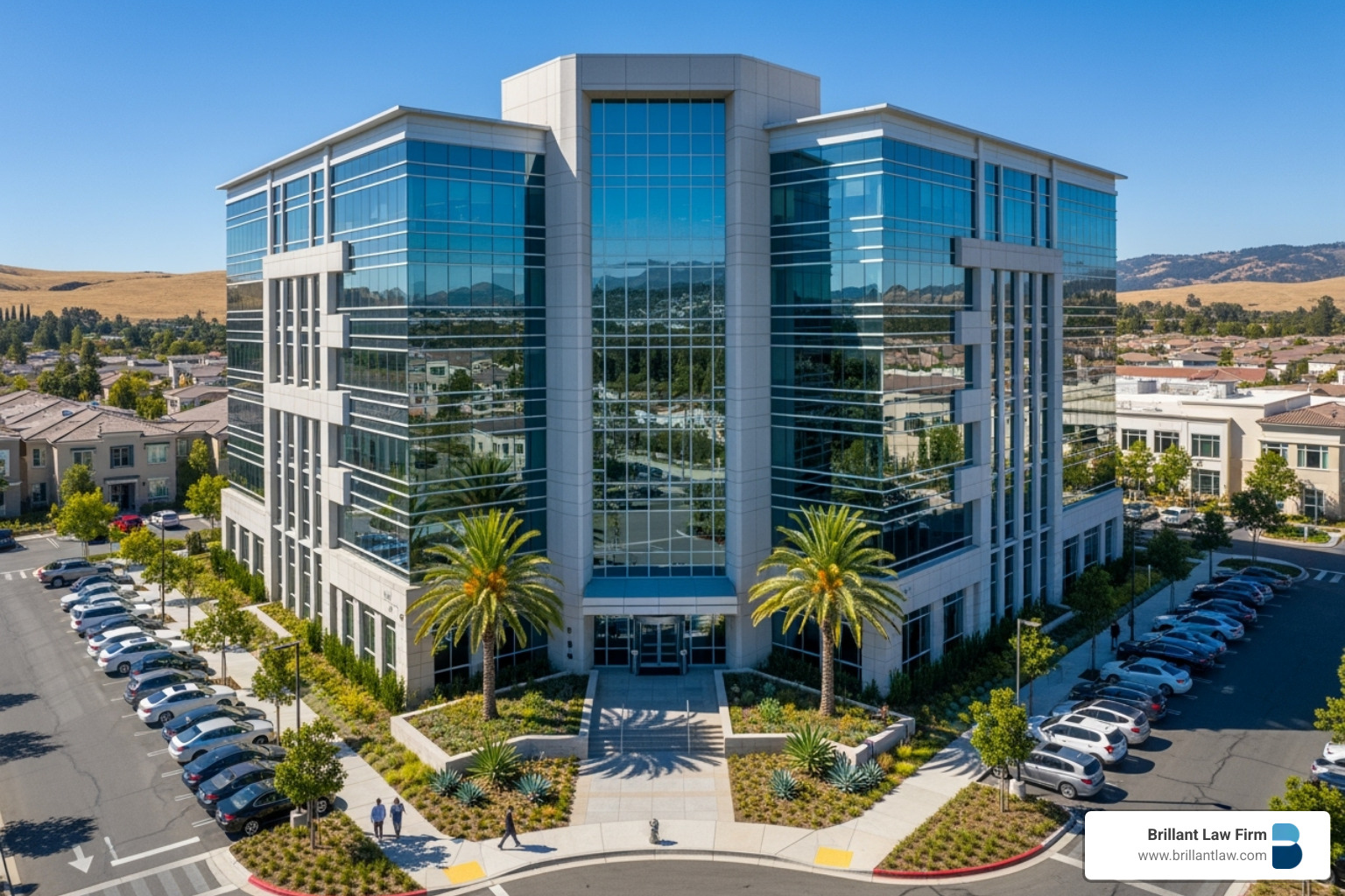 A modern office building, representing a business structured for optimal tax efficiency.