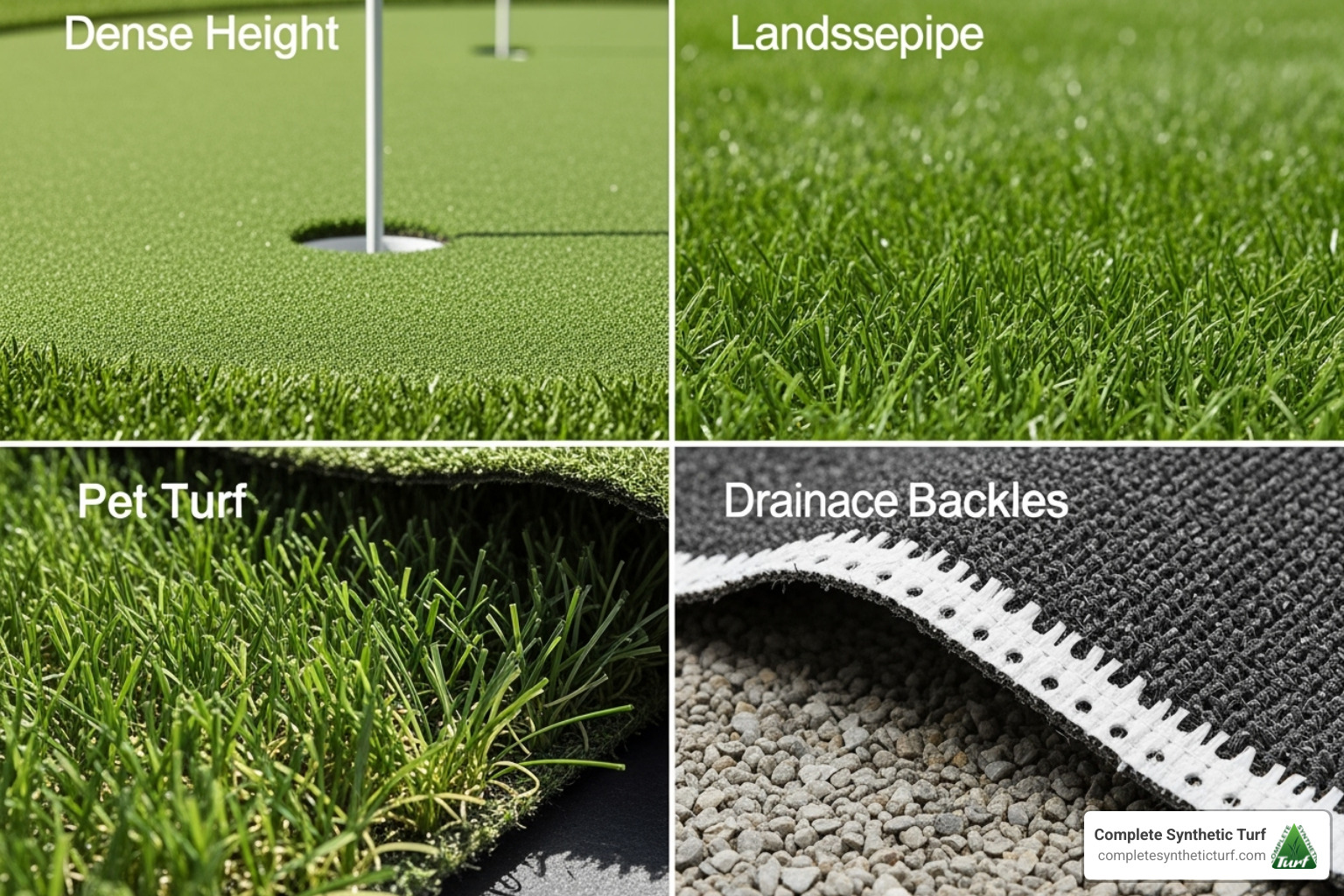 Artificial turf types - price to lay turf