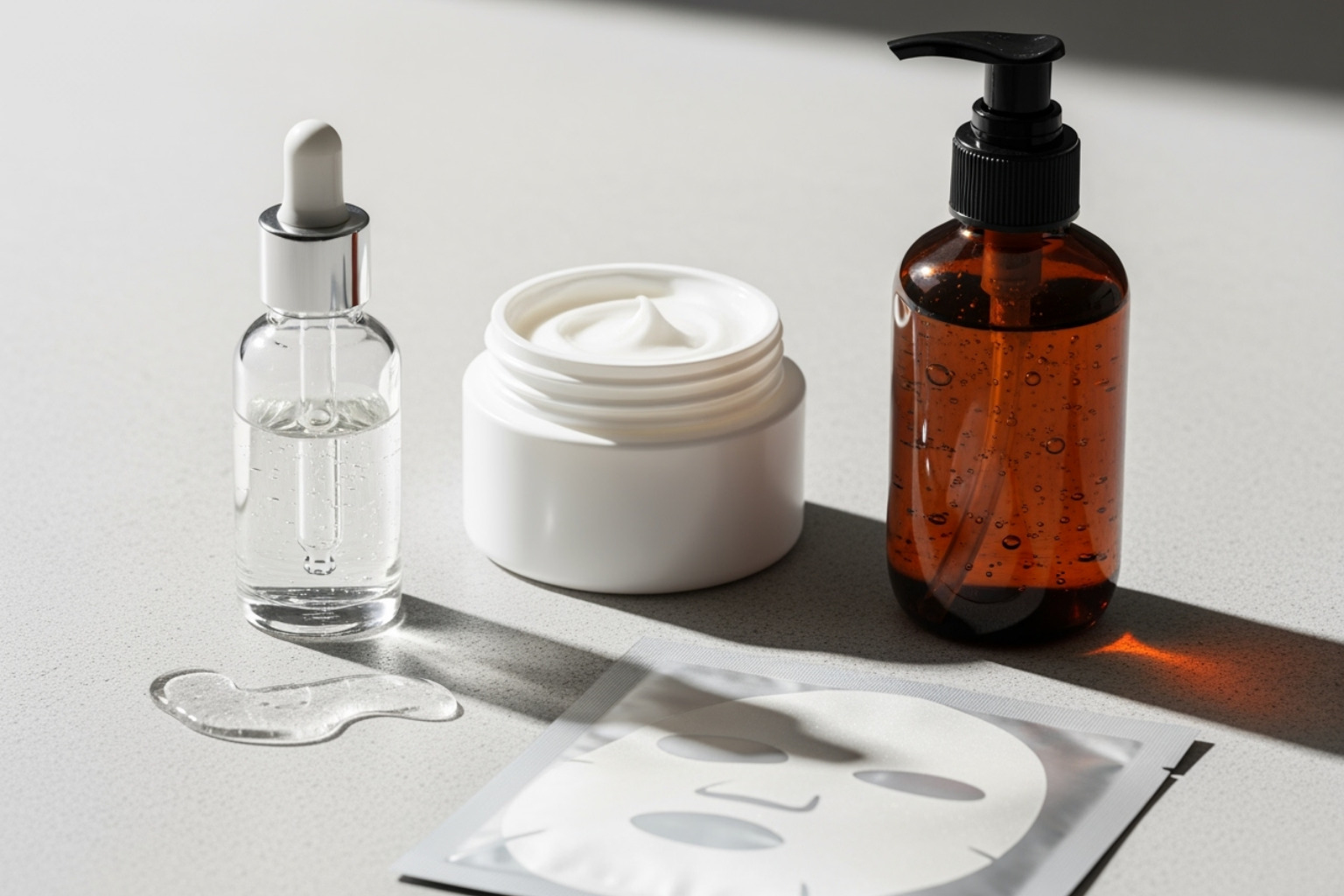 Key skincare ingredients for minimizing pores, including retinol and salicylic acid. - dermatologist pore shrinking