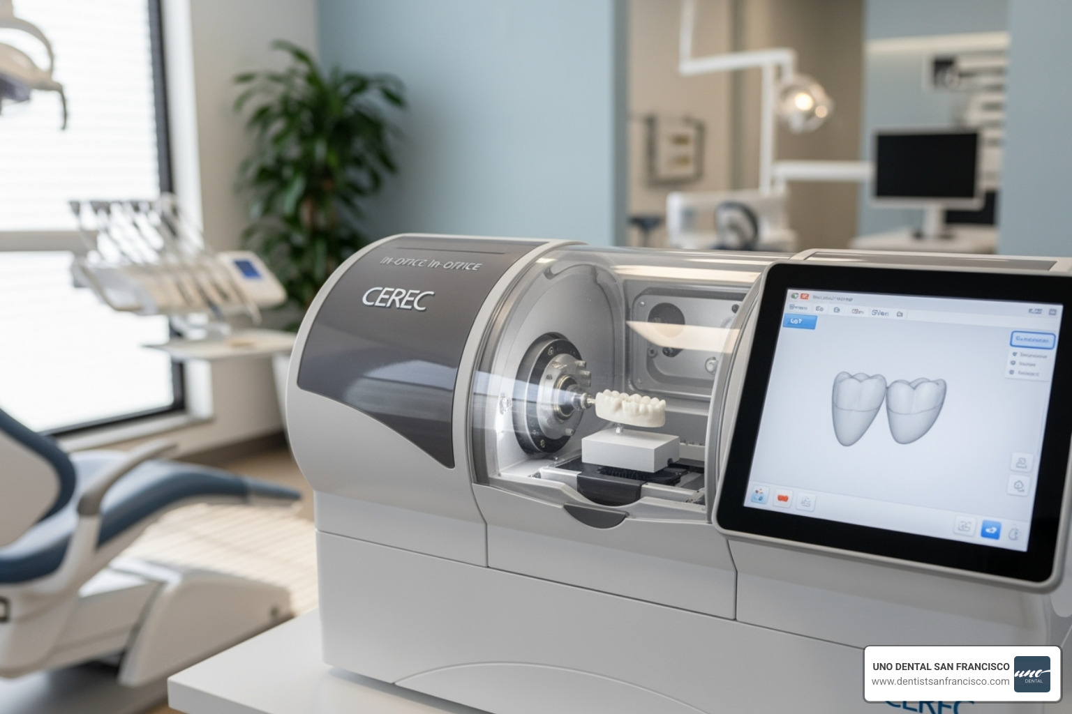 CEREC in-office milling machine - Same day dental bridge