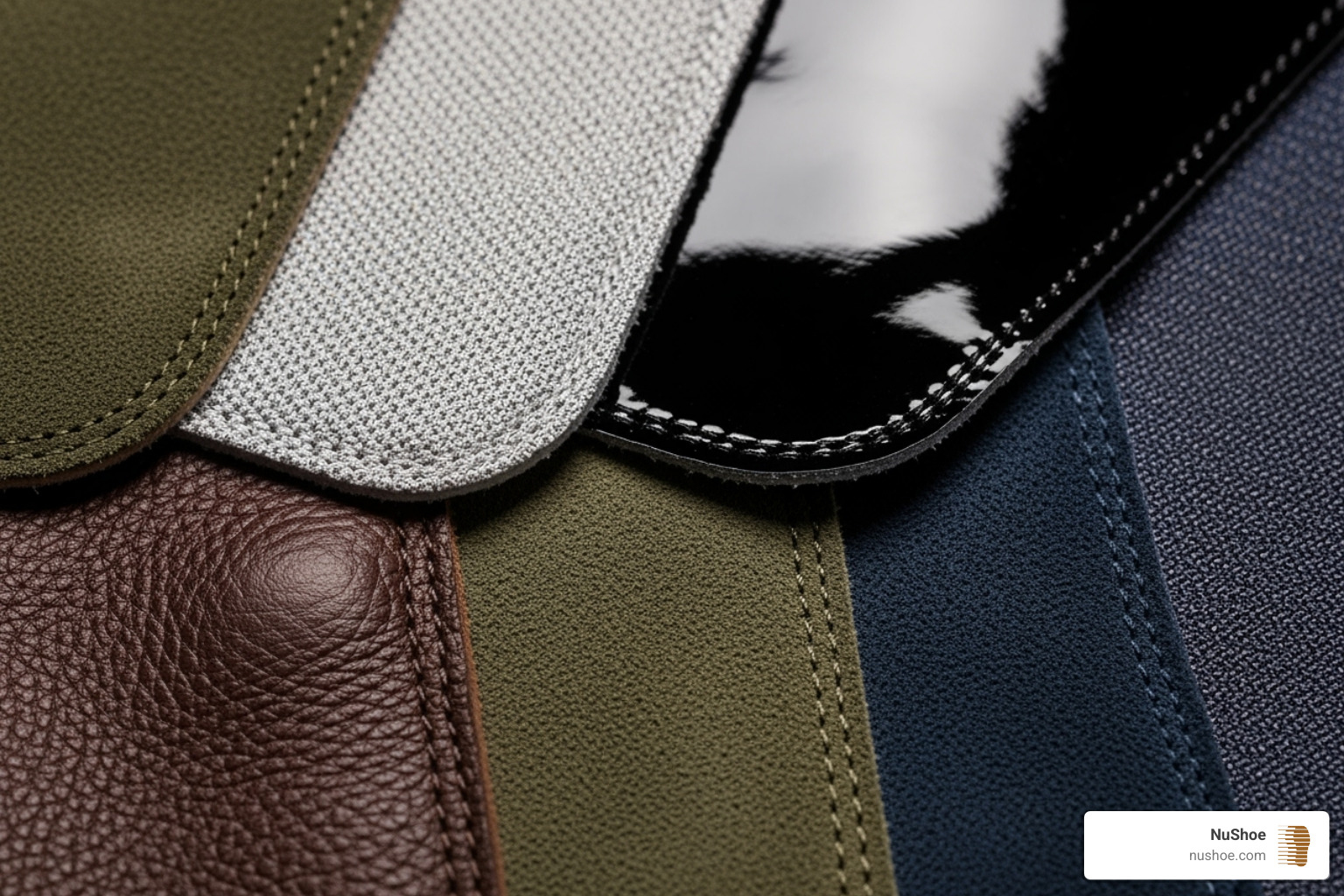 various shoe materials - cost of shoe stretching