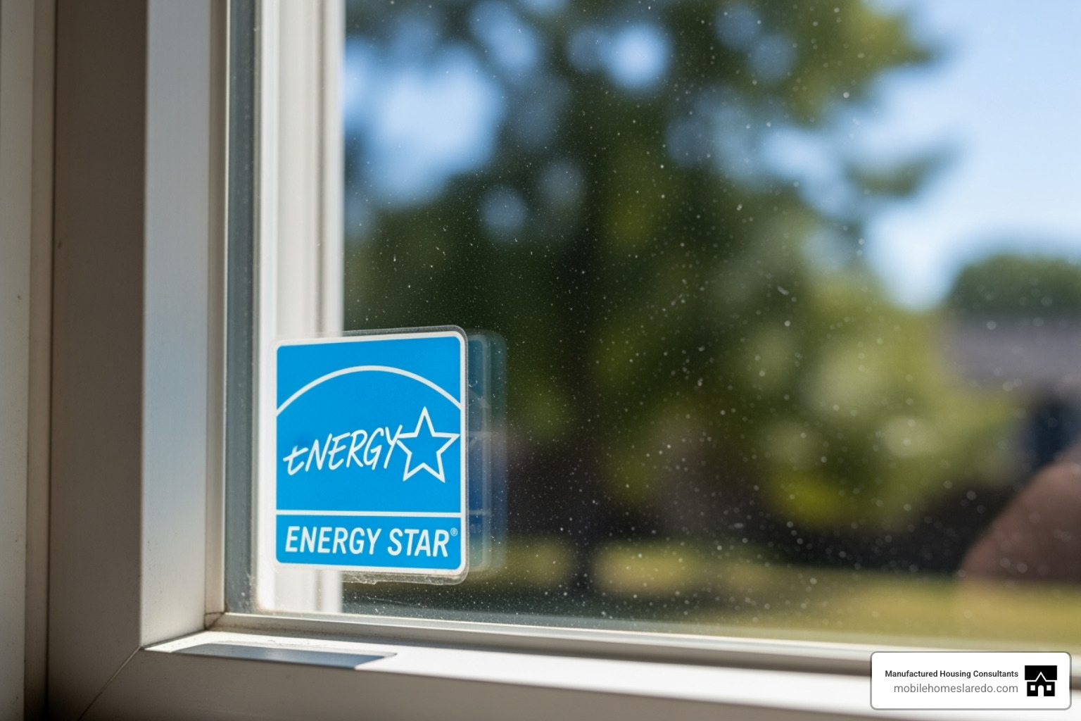 Energy Star logo on a window - brand new double wide mobile homes for sale Energy Star logo on a window - brand new double wide mobile homes for sale