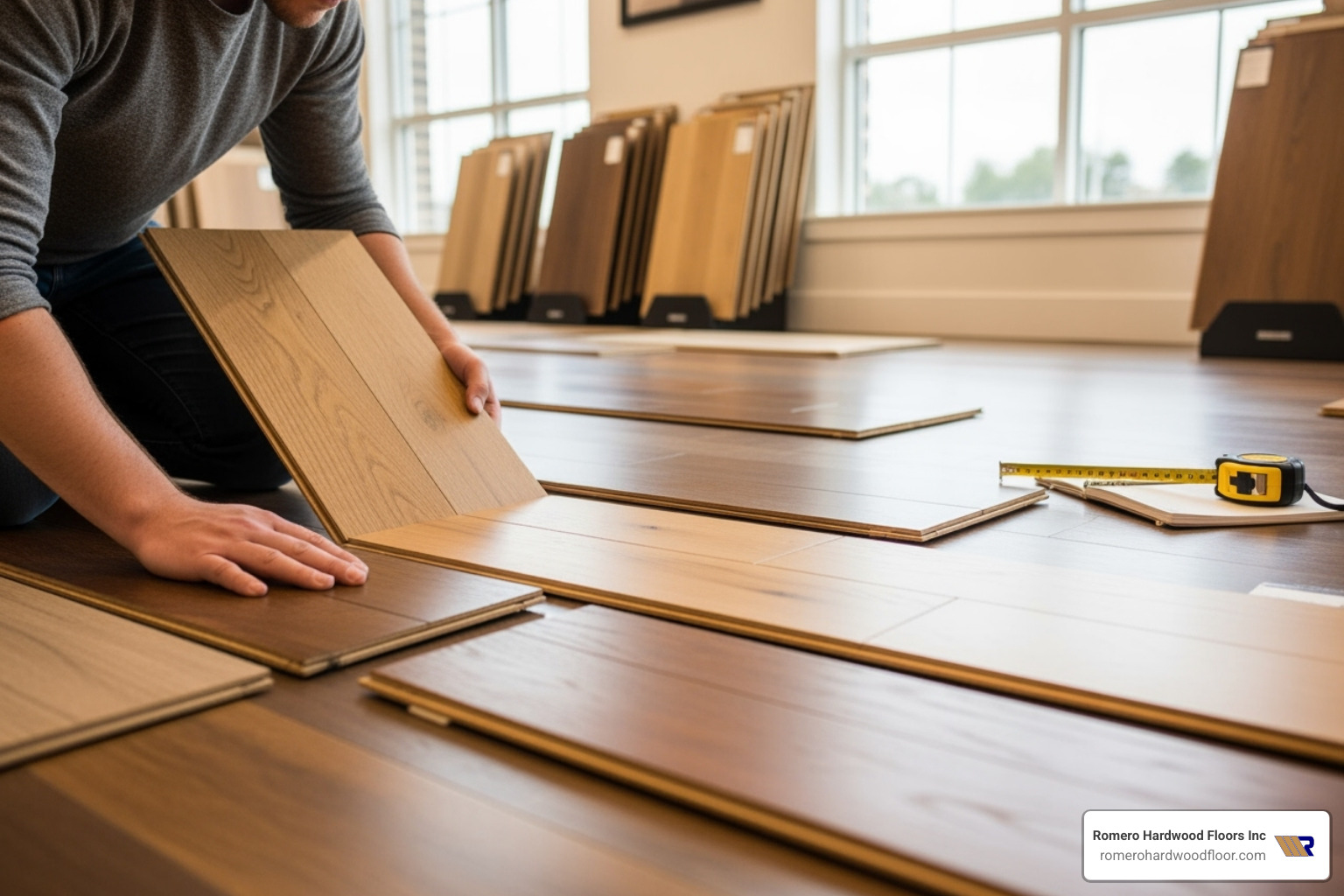 person examining engineered hardwood samples - top rated engineered hardwood floor brands person examining engineered hardwood samples - top rated engineered hardwood floor brands