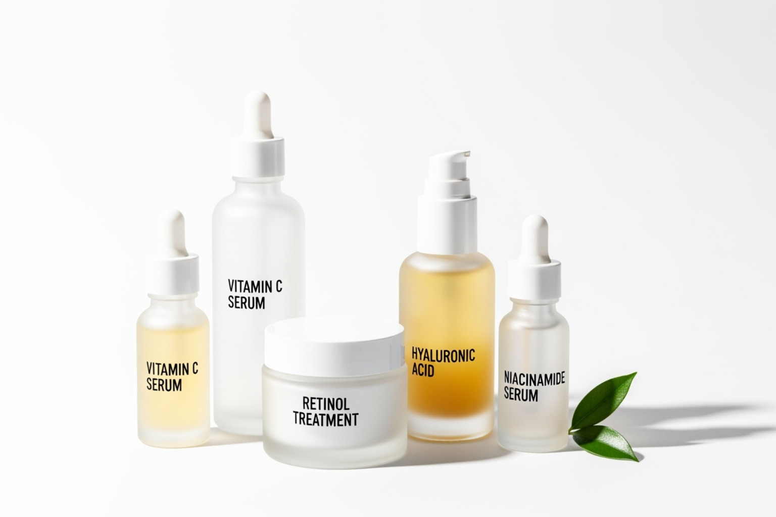 skincare ingredient bottles like Salicylic Acid and Niacinamide - what is the best product for shrinking pores